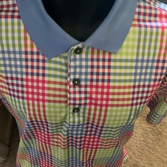 Men’s used IZOD multicolor size XL golf premium polo shirt short sleeve - Picture 2 of 4